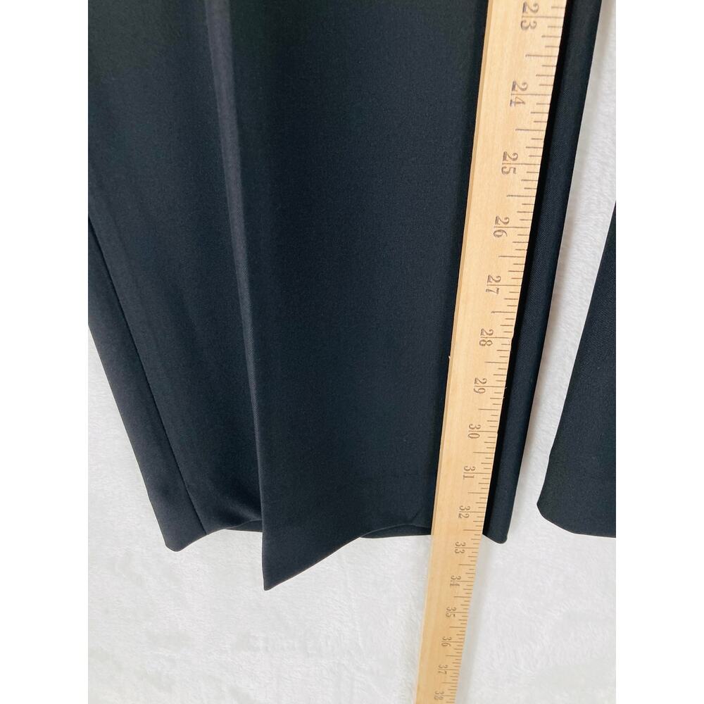 Banana Republic Pants Womens 12 Sculpted Stretch Pleated Black Trousers New Flaw - Picture 7 of 14